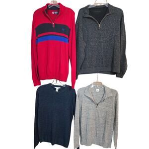 Men's Medium Sweaters Cardigans Pullovers Vests Wholesale Bulk Lot of 4 38 40 M